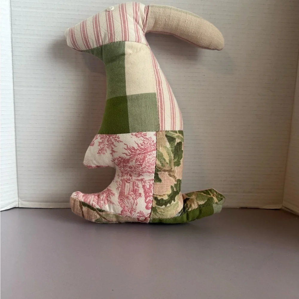Patchwork Fabric Bunny Decor